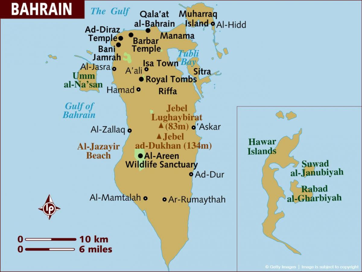 ал Бахреин мапа