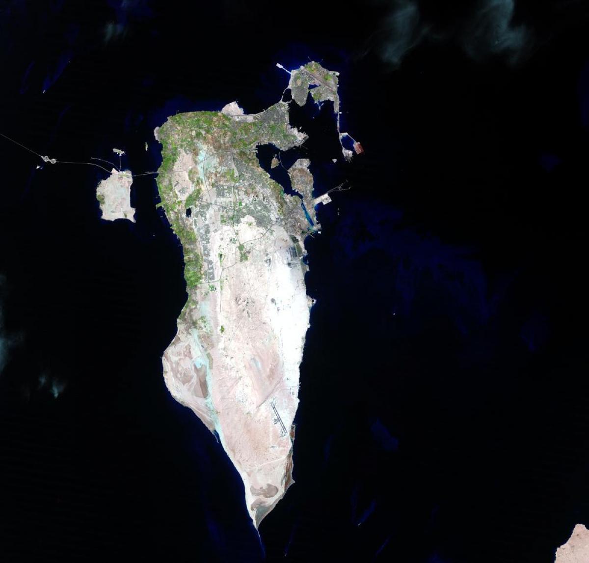 карта на Бахреин satellite