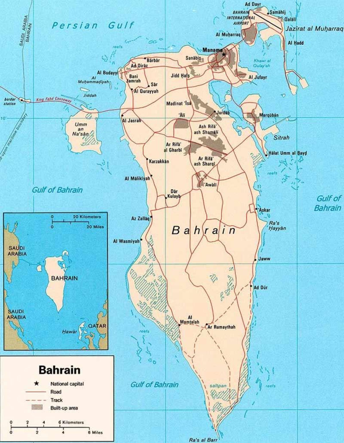 Бахреин патишта мапа
