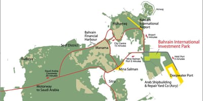 Карта на Бахреин 2030